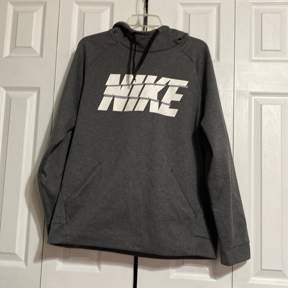 Nike Other - Nike Gray Hoodie with White Logo